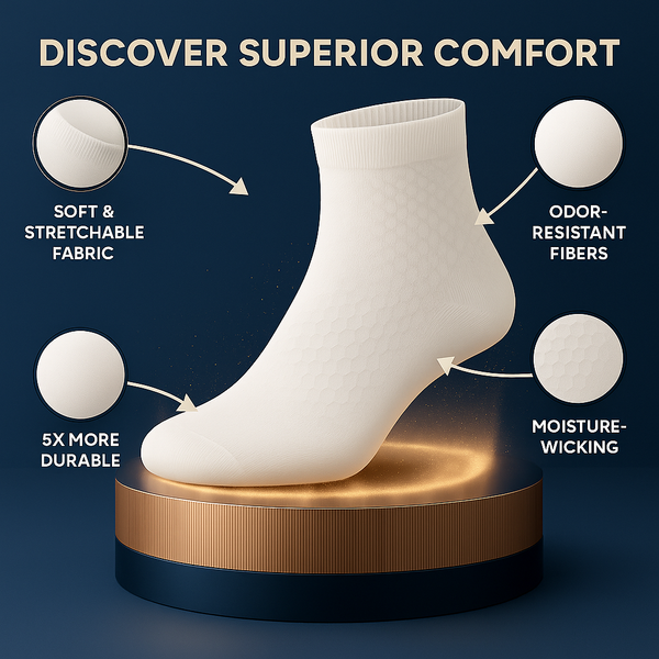 DRYVE PREMIUM BAMBOO SOCKS – HEALTHY FEET & ODOR-FREE